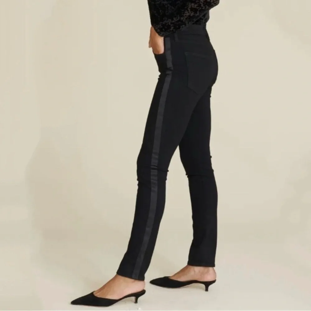 Veronica Beard Jeans Emma Skinny Mid Rise Onyx Black Size 28
